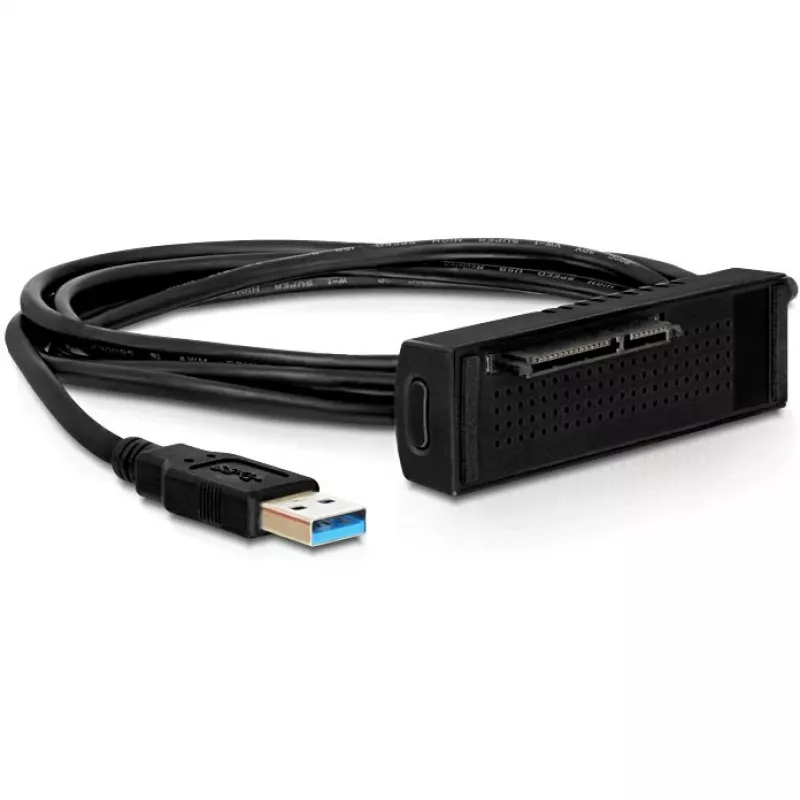Delock prijungimo stotelė SATA HDD > USB3.0 - Storage valdiklis - 2.5 / 3.5 bendra - SATA 6Gb/s - USB3.0 (61858)