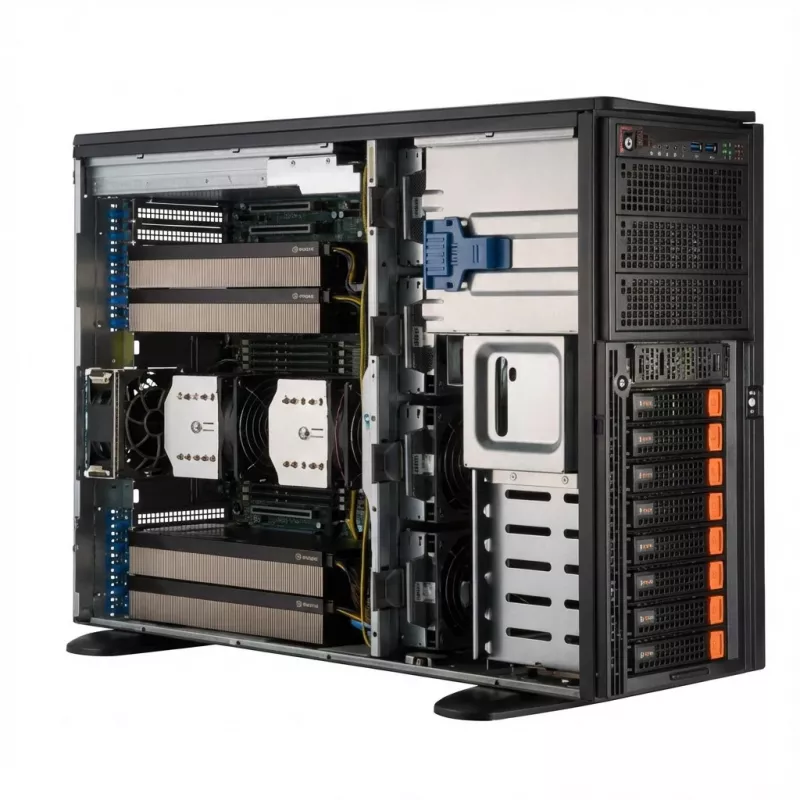 Barebone Server Supermicro GPU SuperServer 4U Dual Socket 4677 SYS-741GE-TNRT -