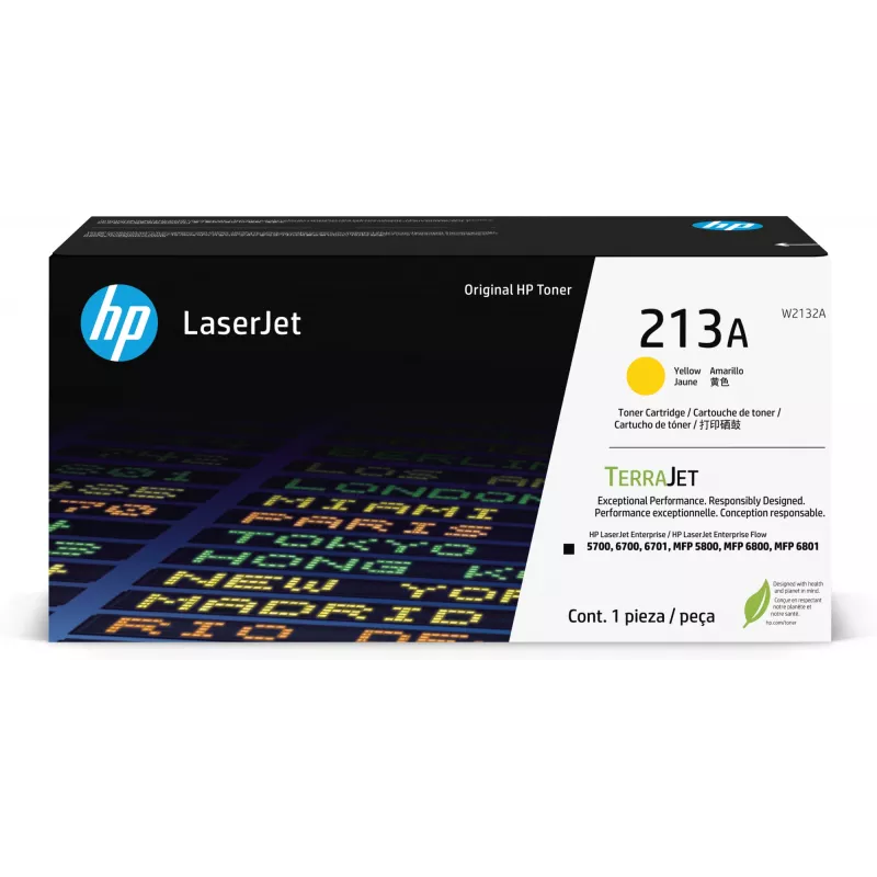 HP 213A geltona originali LaserJet tonerio kasetė, 3000 puslapių, geltona, 1 vnt.