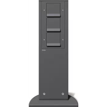 GIRA Power Column 134128 491 mm 3 x SCHUKO KS antracitas (134128)