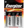 Vienkartinė baterija Energizer MAX D Alkaline 1,5 V, D dydis, 2 vnt., cilindrinė, 139 g, 10 metų tinkamumo laikas