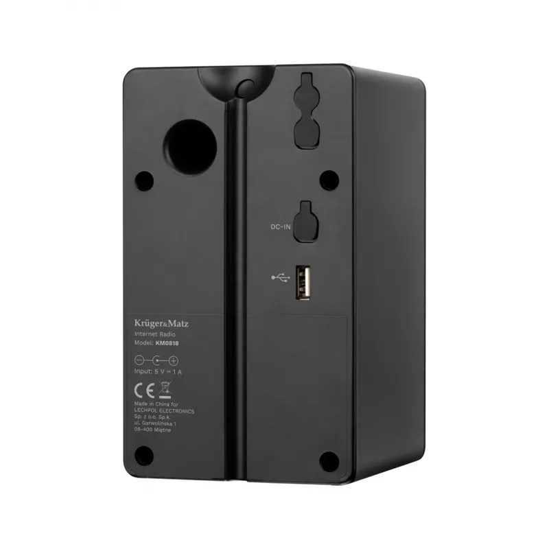 Internetinis radijas Kruger & Matz KM0818.1 su Wi‑Fi, Bluetooth, USB ir žadintuvu