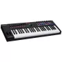 M-Audio Oxygen Pro 49 MIDI klaviatūros valdiklis — 49 klavišai, 16 padeliai, 9 šleifiniai reguliatoriai, OLED ekranas, USB, MIDI išėjimas