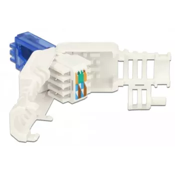 Laido jungtis RJ-45 DeLOCK 86417 mėlyna balta