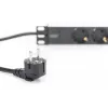 Aliuminis lizdų blokas Digitus DN-95411 3 apsauginiai lizdai 2 m