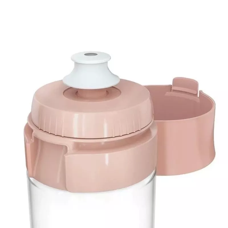 Filtravimo butelis BRITA Vital persikų spalvos 600 ml su BRITA MicroDisc filtrais (5 diskai)