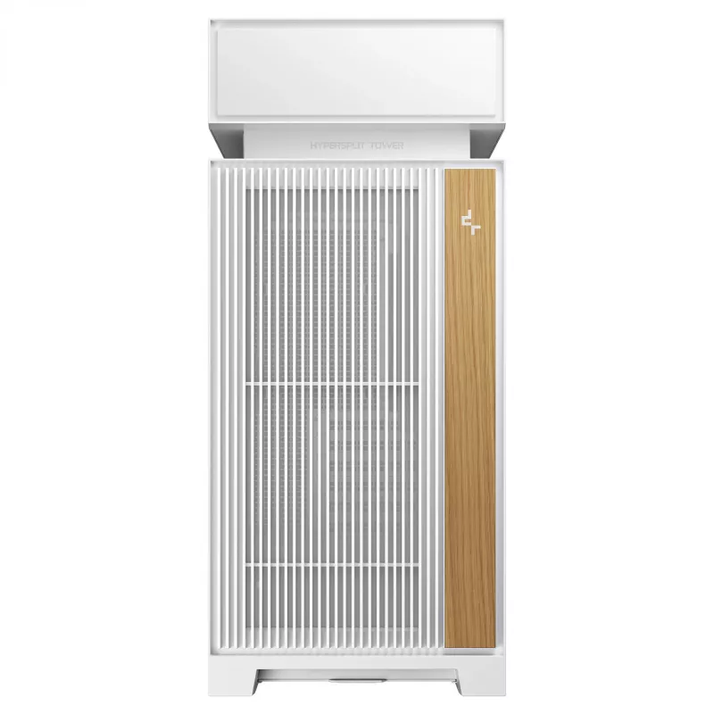 Stalinio kompiuterio korpusas DeepCool CL6600 WH — baltas, palaiko ATX/PS2/SFX/SFX-L maitinimo blokus, 140 mm priekyje, 120/140 mm viršuje/gale, 2,5 colio ir 3,5 colio diskus