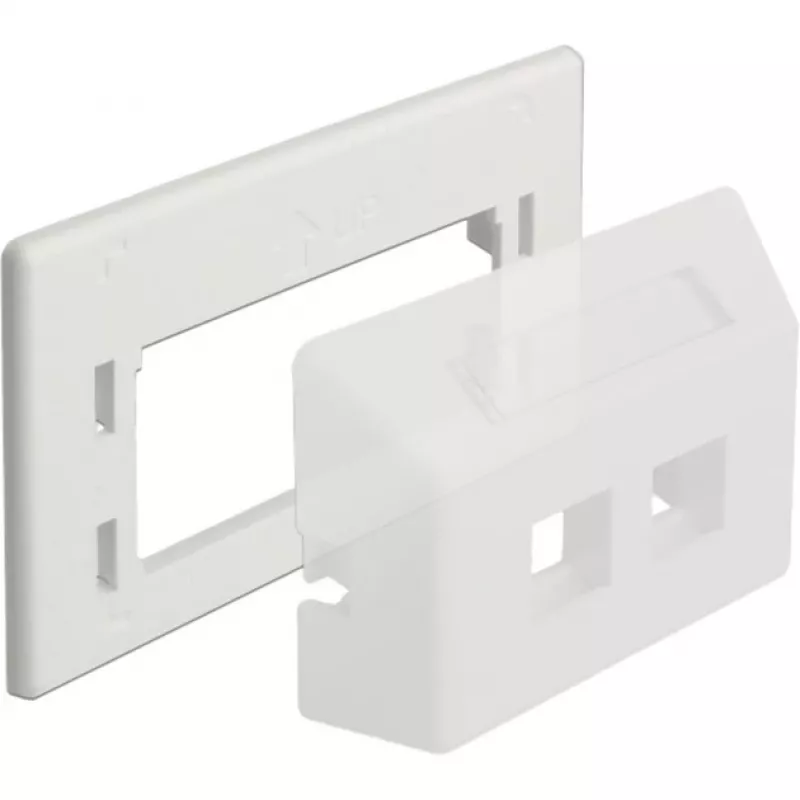 „Keystone“ adapterio plokštė, montavimo (balta)
