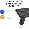 Logitech Pebble 2 Combo belaidė klaviatūra ir pelė QWERTZ vokiška grafito spalva
