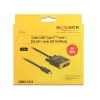USB-C į DVI adapteris DeLOCK 1 m 85320