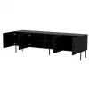Cama 4D RTV spintelė PALAZZO BIS 201x40x60 juodas matinis