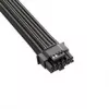 CableMod Basics Universal 12V 2x6 kabelis, 90° Connector, 16-Pin to 16-Pin - juodas, 60 cm, var. A