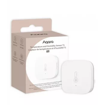 Aqara TH-S02D jutiklis baltas temperatūros ir drėgmės. HomeKit Alexa Google