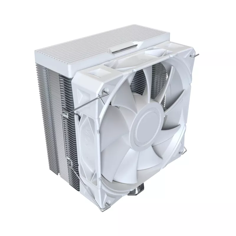 CPU aušintuvas Montech NX400, 120 mm ventiliatoriai, baltas, matmenys 156×74×120 mm, TDP 270 W