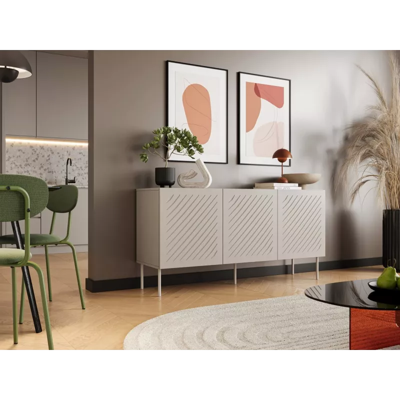 Cama SIENA komoda 150,5x40x75 matinis kašmyro