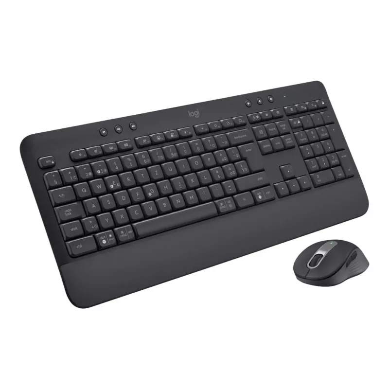 Logitech Signature MK650 Combo verslui belgiškas pilno dydžio belaidis klaviatūros ir pelės rinkinys