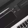 GaN 90W įkroviklis QOLTEC 52420 USB-C PD 5–20V 3A/4,5A išėjimas, 220–240V įėjimas, 1,8 m laidas, juodas