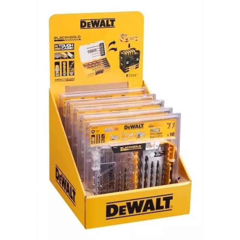 Metalinių grąžtų rinkinys DeWalt DT20620-QZ 10 vnt. HEX 1/4