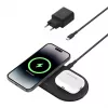 Belkin WIZ021VFBK – belaidis 2-in-1 įkrovimo kilimėlis su Qi2 technologija 15 W, juodas