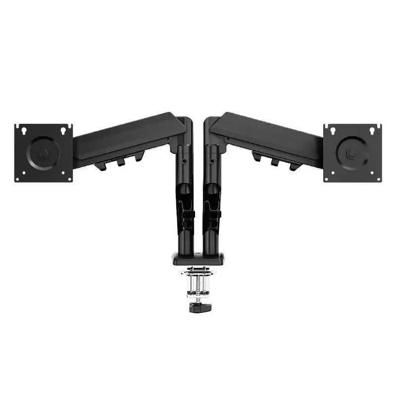 Stalinis dvigubas monitoriaus laikiklis TRACER TRAUCH47660 — reguliuojami metaliniai stiebai, maks. 18 kg, VESA iki 100×100, 13–32 colių ekranams