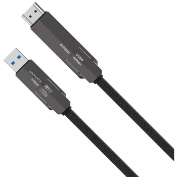 USB4 HDMI kabelis 4smarts ComboCord 240W 1,5 m – USB4 į HDMI, 240W galios tiekimas, 1,5 m ilgis