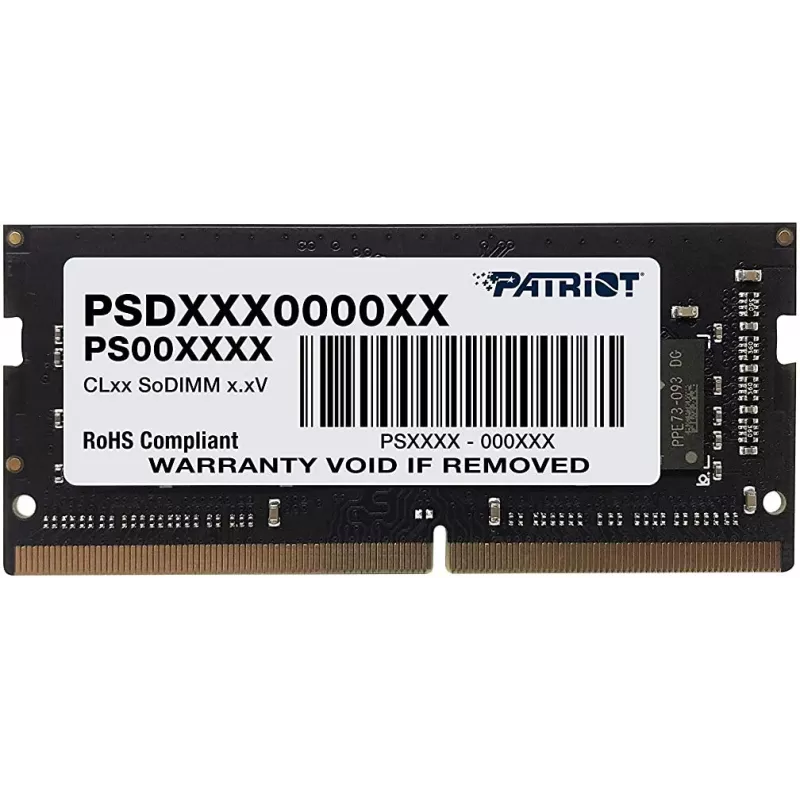 Nešiojamojo kompiuterio atminties modulis PATRIOT PSD48G213381S 8 GB DDR4 2133 MHz 260 kontaktų SO-DIMM 1,2 V