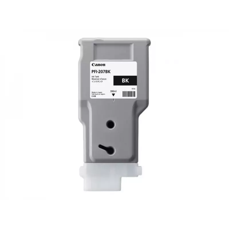 “Canon PFI-207 BK” rašalo kasetė 1 vnt. Originali Juoda