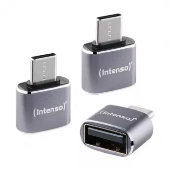 Intenso 3 vnt. USB adapteris USB-A -> USB-C C480C aliuminis
