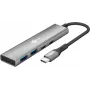 Goobay plonas 4-Port USB-Hub USB-C į/USB-A 5 Gbit/s - -Plug USB 3.2> (76563)
