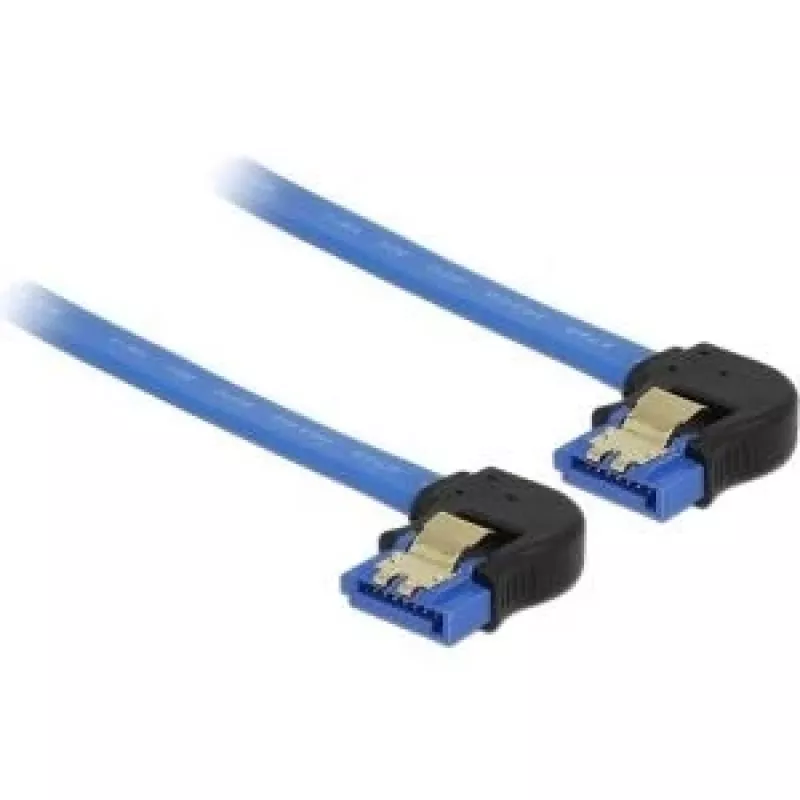 SATA kabelis DeLOCK 85096 0,3 m SATA 7 kontaktų juodas mėlynas