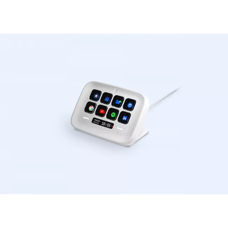 „Stream Deck Neo“ Elgato 10 mygtukų programuojamas valdiklis baltas