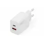 Kintamosios srovės USB įkroviklis DIGITUS 20 W, 1x USB-C, 1x USB-A, įvestis 100–240 V, baltas