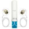 Lauko įvairiakryptė 4G LTE antena QOLTEC 57044, 5 dBi, 600–2700 MHz, 50 W, 50 Ω, baltas varinis korpusas