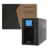 Qoltec 53042 nepertraukiamo maitinimo šaltinis (UPS) Dvigubo keitimo (Online) 1 kVA 800 W 2 AC lizdai
