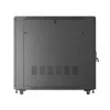Spintelė stovui LANBERG FF01-6222-12B 22U 600x1200 mm juoda su stiklinėmis priekinėmis ir galinėmis durelėmis