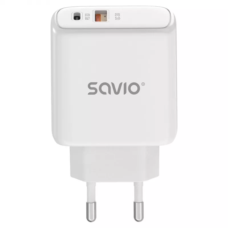 Savio LA-12 mobiliojo įrenginio įkroviklis Universal White AC Greitasis įkrovimas Vidaus patalpoms