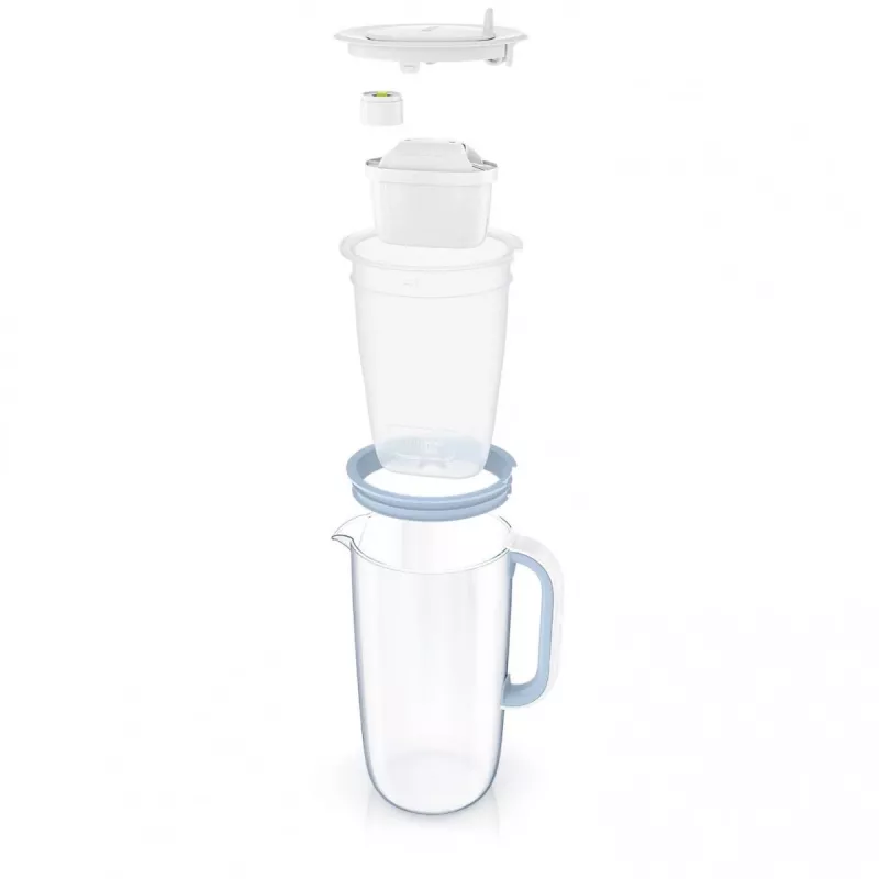 Vandens filtro ąsotis BRITA Glas Kanne ONE su 2 MAXTRA+ PRO kasetėmis (modelis 126032)