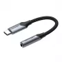 Audio adapter Vention BGJHA USB-C vyriškas – 3,5 mm lizdas moteriškas, 0,1 m laidas