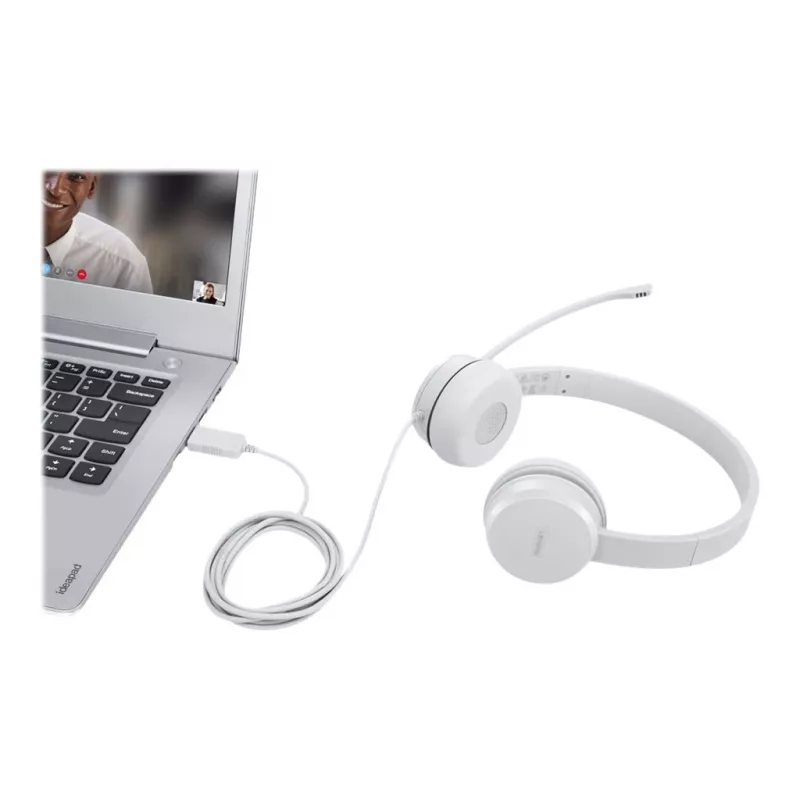 Lenovo GXD1E71385 ausinės / laisvų rankų įranga Laidinis Riešas Skambučiai / muzika USB Type-A Pilka