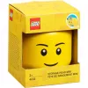 Room Copenhagen LEGO Storage Head „Boy“ mini – dėžutė mažiems kaladėlėms ir žaislams laikyti