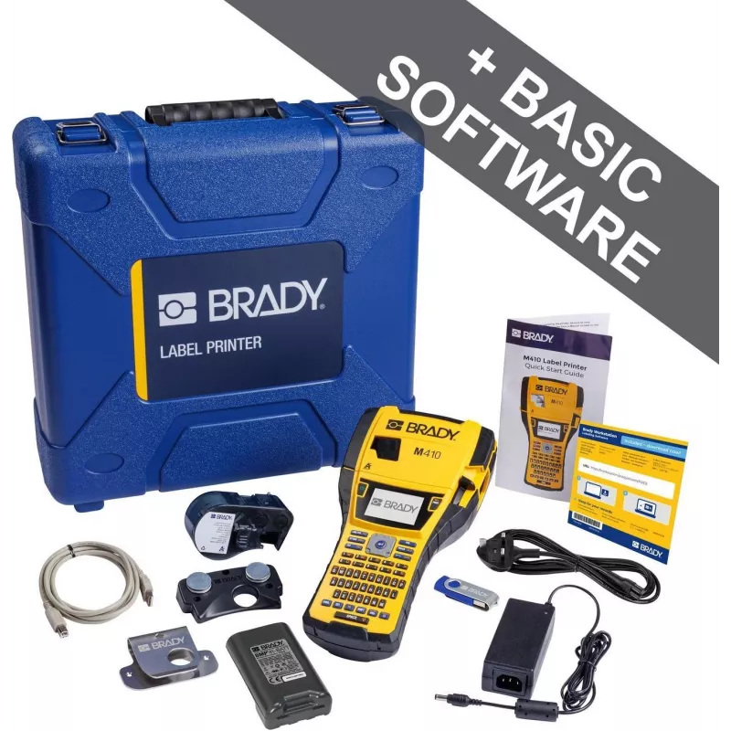 Brady Corporation M410-KIT-EU mobilusis etikečių spausdintuvas Terminis pernešimas QWERTY 300 dpi maks. - Spausdintuvas (177184)