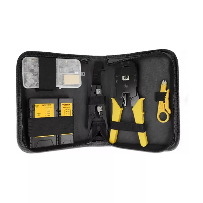 Tinklo įrankių rinkinys, skirtas RJ45 ir RJ11, DeLOCK 86696