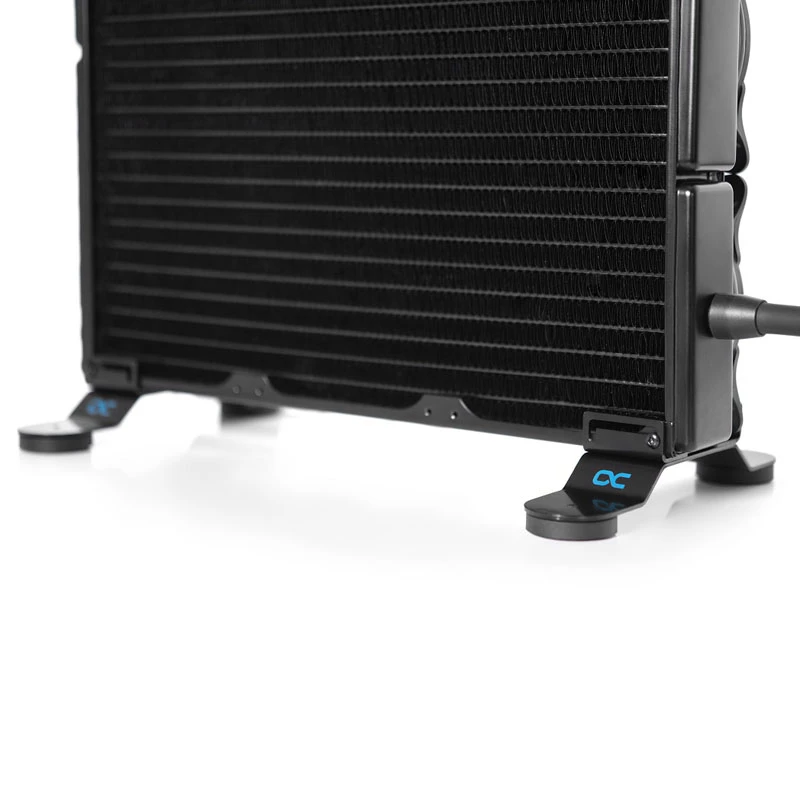 Dekoratyviniai priedai Alphacool 29943 juodi plastikas plienas 194mm 43mm 40mm