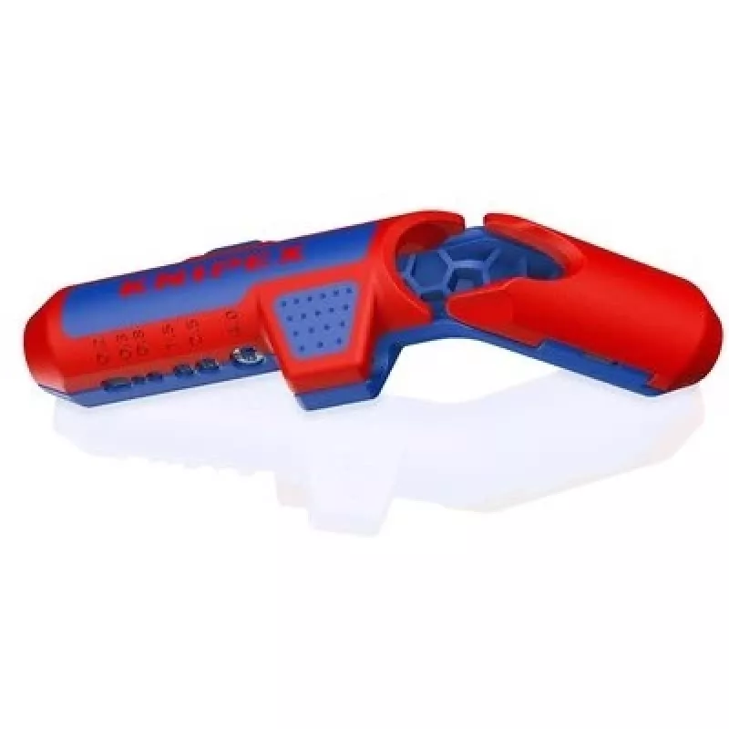 Izoliacijos nuėmimo įrankis Knipex ErgoStrip PV 16 95 03 fotovoltiniams kabeliams, reguliuojamas stabdiklis, ergonomiška rankena