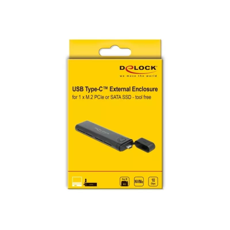 SSD dėklas DeLOCK 42635 juodas M.2