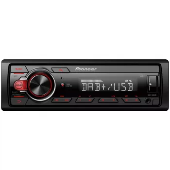 Pioneer MVH-130DAB - Schwarz - Rot - 1 DIN - 200 W - 50 W - Android - Drehregler
