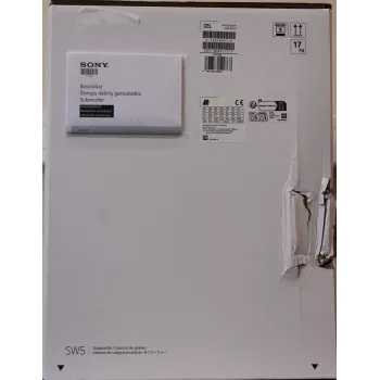 Subwoofer Sony SA-SW5 300W Wireless, 2 Ω, Portable, Juoda — for HT-A9 / A7000 (damaged packaging)