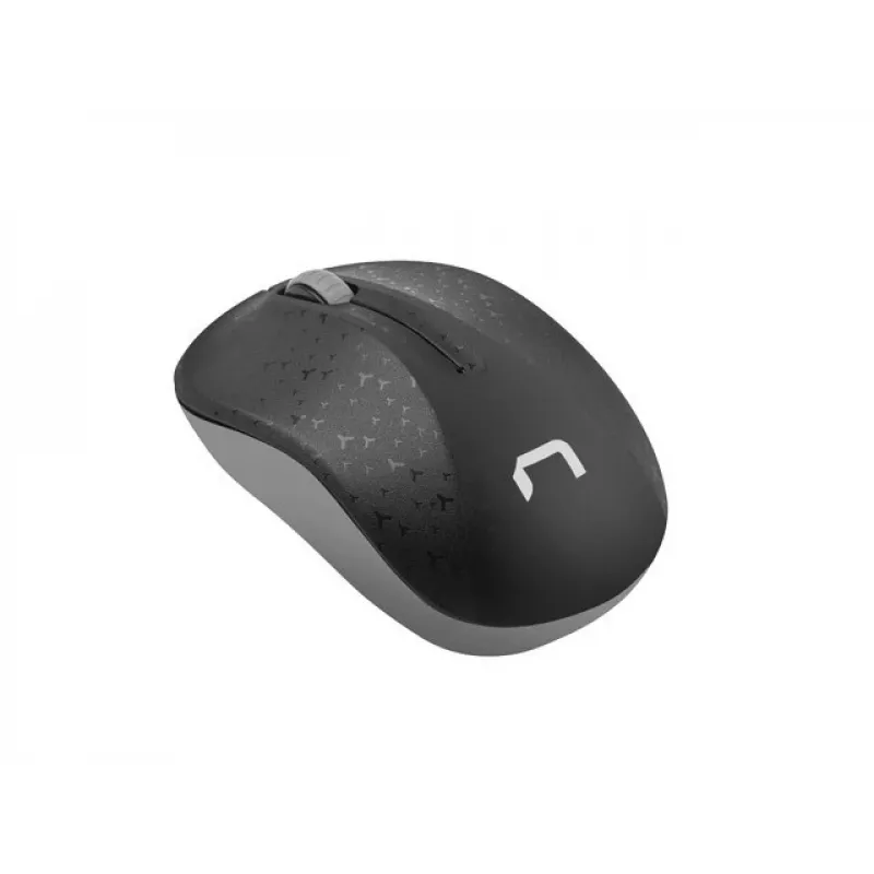 Belaidė optinė biuro pelė NATEC Toucan Office RF — ambidekstrinė, 1600 DPI, 3 mygtukai, ratukas, pilka/juoda