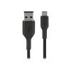 USB laidas Belkin CAB007bt1MBK 1 m USB A Micro-USB A juodas