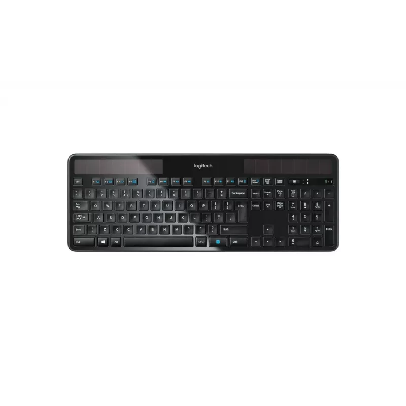 Logitech belaidė saulės energija maitinama klaviatūra K750